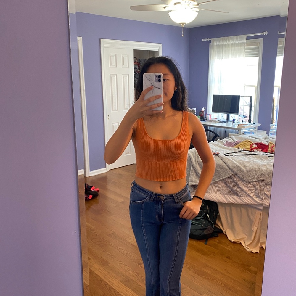 NWOT pacsun orange tank top